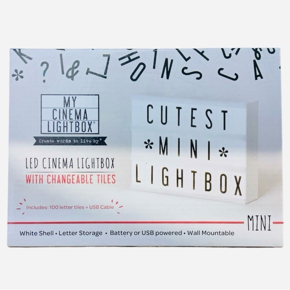 My Cinema Lightbox - Mini LED Marquee Light Box + Bonus Pack NEW BNIB - Picture 1 of 11